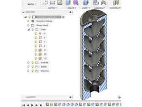 ar macio de picos esporte ao livre airsoft supressor moderador som 3d print model - Mito3D