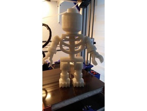 Riesen lego Skelett halbe Stücke Skulpturen 3d print model - Mito3D