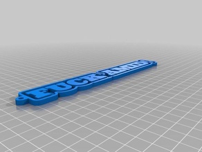 ortasında Anahtarlık özelleştirilmiş 3d print model - Mito3D