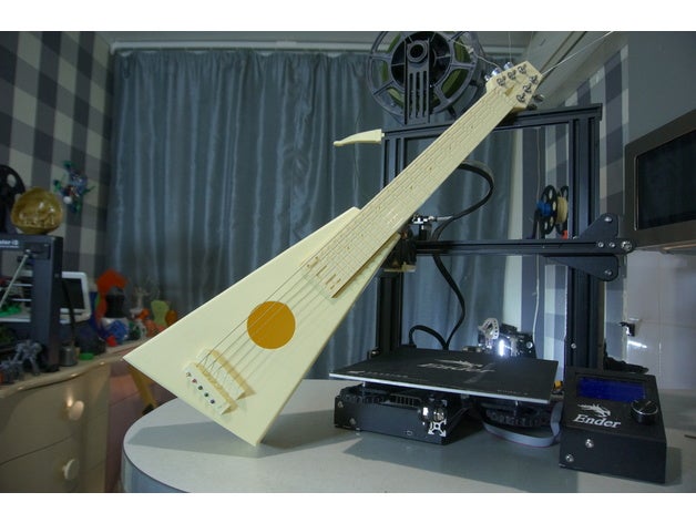 boyun gitar müzik akustik 3D print model - Mito3D