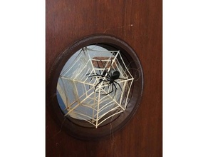 front door halloween spider spiderweb art lammesky repair 3d print model - Mito3D