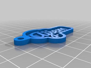 ajiem Anahtarlık özelleştirilmiş 3d print model - Mito3D