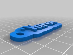 yaren anahtarlk keychains customized 3d print model - Mito3D