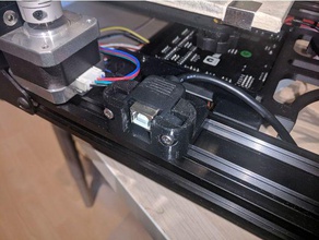 conector usb de montaje 4020 v la ranura 3d impresora partes jgaurora a5x vslot 3d print model - Mito3D