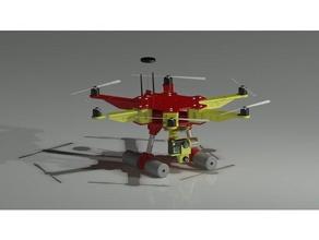 hexacopter rc des véhicules apm 28 brushless cardan drone multicopter enfichable quadricoptère sjcam 3d print model - Mito3D