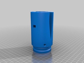 mástil abrazadera de la parte posterior lámina gong allvator 3d impresión 3d print model - Mito3D