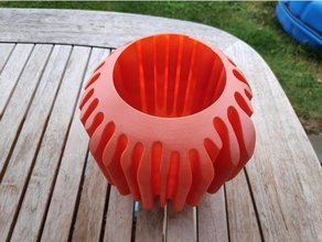 wavey halloween pumpkin bowl containers waveywednesday wavy 3d print model - Mito3D