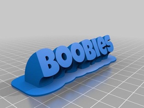 boobies office kundengebundene 3d print model - Mito3D