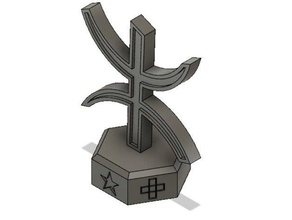moroccan berb símbolo decoração 3d print model - Mito3D