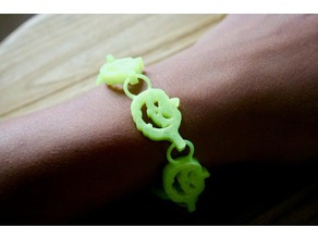 halloween pumpkin bracelet bracelets attachment infinity scary 3d print model - Mito3D