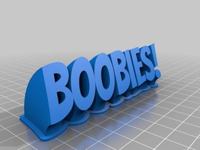 boobies 24mm office boobs customized tits 3d print model - Mito3D