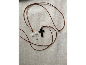croix chrétienne accessoires l'accessoire le christianisme collier 3d print model - Mito3D