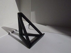 phone stand triangular mobile 3d print model - Mito3D