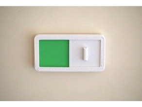 redgreen Zeichen - Organisation rot-grünes slider regler melden WC Schild 3d print model - Mito3D