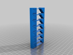 petg temp tower 240 225 3d printing tests customized 3d print model - Mito3D