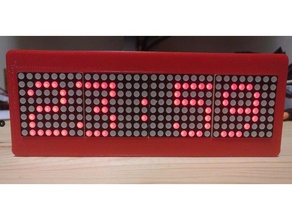 led de matriz puntos la red caja del reloj gadgets 3d print model - Mito3D