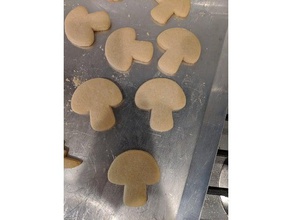 toadstool cookie cutter cibo bere 3d print model - Mito3D