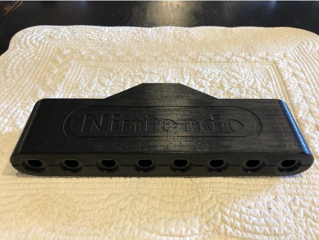 8-oyuncu küpü kumanda 1 usb güç adaptörü video oyunlar oyun tablası gcn nintendo geçin wii wiiu 3D print model - Mito3D