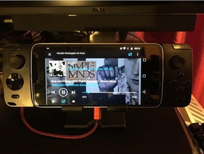 moto gampad stand móveis de telefone gamepad o do titular mod moto-mod motor 3d print model - Mito3D