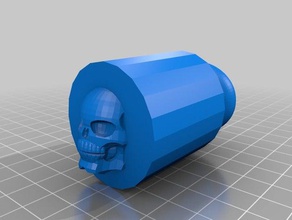 skull stamp 3d printing 3d print model - Mito3D