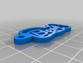 la mia chiave personalizzata catena di bert portachiavi 3d print model - Mito3D