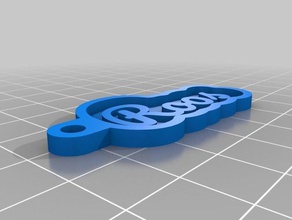 la mia chiave personalizzata catena roos portachiavi 3d print model - Mito3D