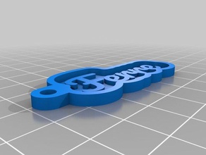 la mia chiave personalizzata catena ferre portachiavi 3d print model - Mito3D