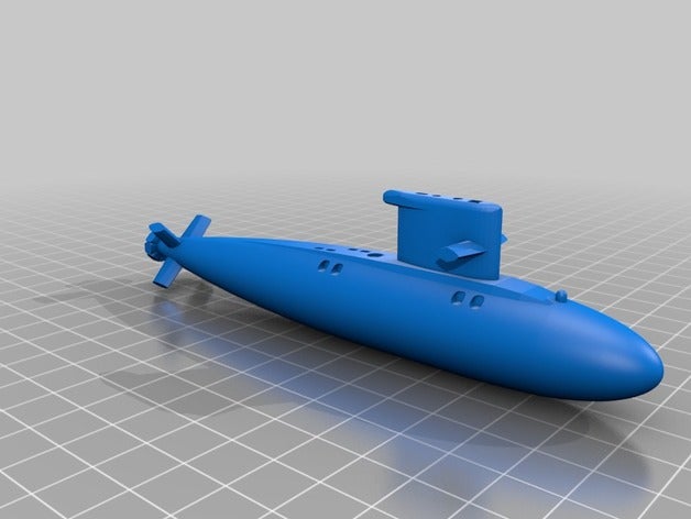 tricheco sottomarino classe semplificato i veicoli la barca diesel paesi bassi 3D print model - Mito3D