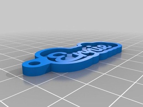 la mia chiave personalizzata catena di ernie portachiavi 3d print model - Mito3D