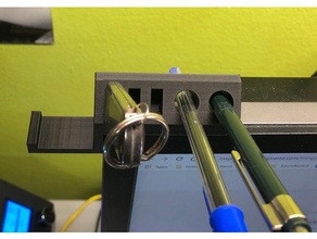 casque hodler d'une clé usb ordinateur porte-stylo titulaire 3d print model - Mito3D
