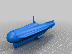 subnautica cyclope simplifié vidéo jeux bateau sous-marin 3d print model - Mito3D