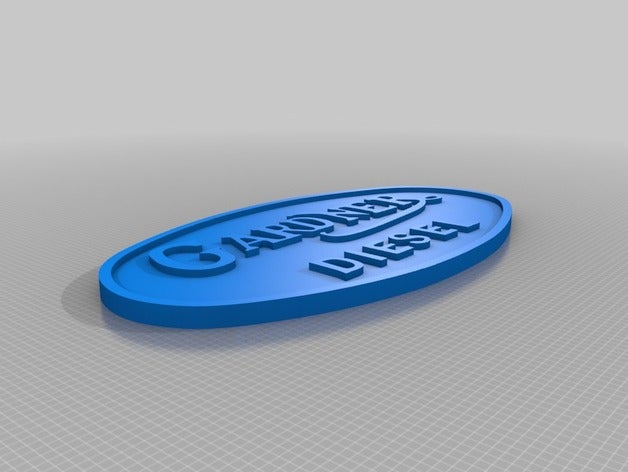 gardner diesel signe des signes logos 3D print model - Mito3D