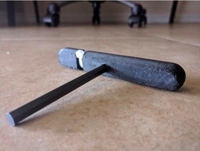 5 mm chave sextavada t-handle as ferramentas allen 3d print model - Mito3D
