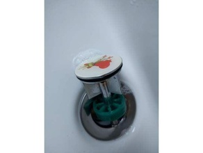 fregadero de drenaje tapón pelo tamiz cuarto baño 3d print model - Mito3D