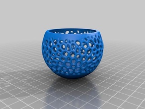 esfera voronoi Dekor abierta öffnen Sphäre 3d print model - Mito3D