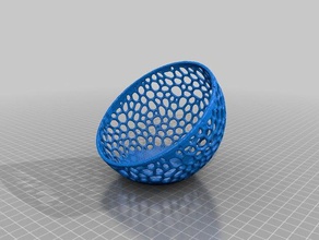 medya esfera voronoi dekor temel lamba lampara küre 3d print model - Mito3D