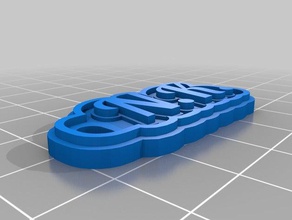 nk-llavero llaveros personalizado 3d print model - Mito3D
