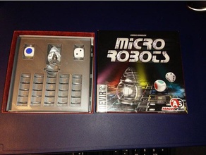 micro robots organizador del partido juegos de la junta boardgame mesa devir inserte microrobots 3d print model - Mito3D