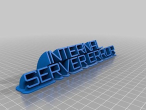 internal server error office angepasst 3d print model - Mito3D