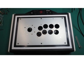 madcatz te2te2+ bezel video games arcade stick fightstick fight mad catz 3d print model - Mito3D