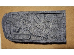 imprimable stèle maya les analyses des répliques monument 3d print model - Mito3D