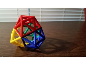 icosahedral tetrahedron math art 3d print model - Mito3D