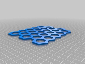 12-5-5-6-3 honeycomb pattern generator math customized 3d print model - Mito3D