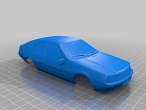 renault fuego corps véhicules 3d print model - Mito3D