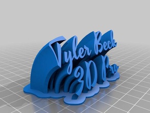 my customized sweeping 2-tyler beck 3d pro office 3d print model - Mito3D