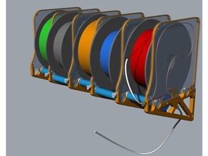 köpekbalığı kuyruk tutucu retraksiyon kaleci prusa TEB 3d yazıcı aksesuarlar filament rehberi mmu2 i3 mkd multimaterial 3d print model - Mito3D