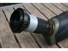 scopedslr coupler camera 3d print model - Mito3D