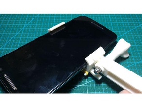 adjustable smartphone holder gopro mount v20 mobile stand 3d print model - Mito3D