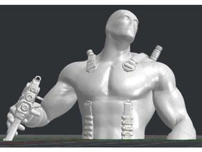 deadpool busto la gente 3d print model - Mito3D