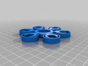 fidget giratório preso 12em rolamento de esferas brinquedos jogos 3d print model - Mito3D